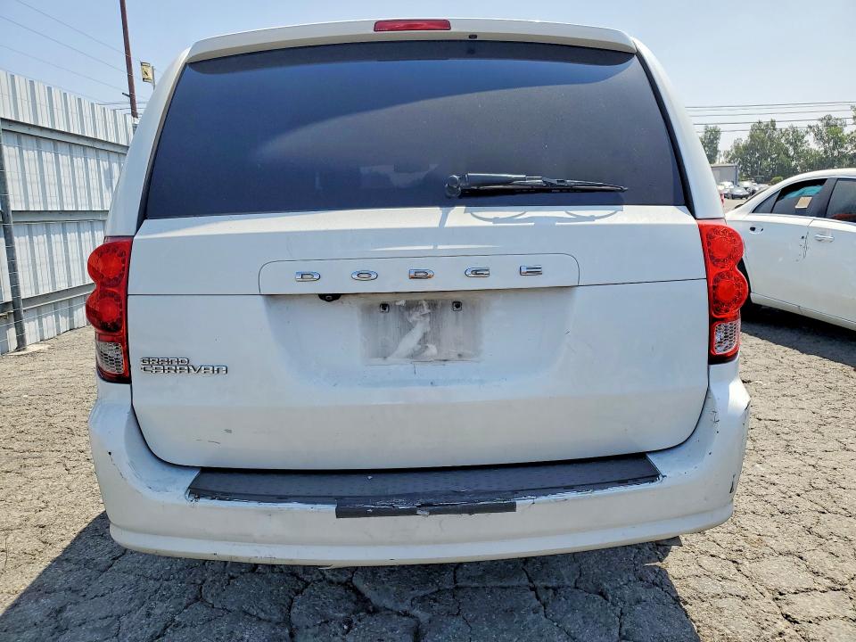 2018 Dodge Grand caravan VIN 2C4RDGBG2JR135759 COPART salvage auction — FRONT END, Ca - Salvage Certificate, sold $550 on 2026-07-02 (photo 6)