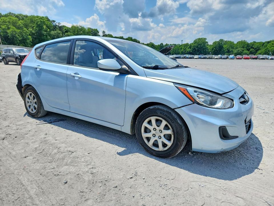 2012 Hyundai Accent VIN KMHCT5AE1CU004899 COPART salvage auction — REAR END, Nc - Salvage Certificate Of Title, sold $475 on 2026-07-29 (photo 4)