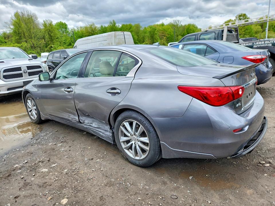 2015 Infiniti Q50 VIN JN1BV7AR0FM392983 COPART salvage auction — FRONT END, Ma - Cert Of Title-Salvage, sold $1,800 on 2026-07-02 (photo 2)