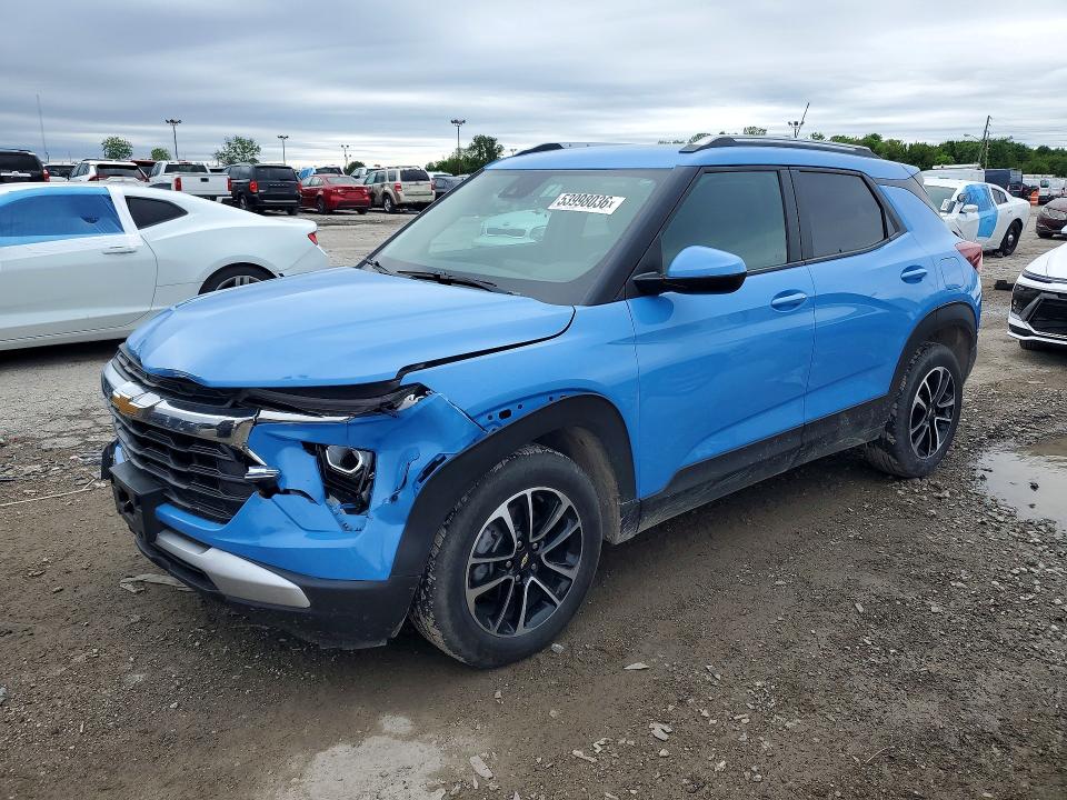 2024 Chevrolet VIN KL79MPSLXRB136422 COPART salvage auction — FRONT END, Il - Salvage Certificate, sold $1,100 on 2026-07-31 (photo 1)