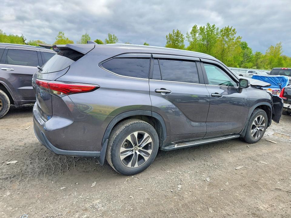 2023 Toyota Highlander VIN 5TDKDRBH5PS000703 COPART salvage auction — FRONT END, Ma - Cert Of Title-Salvage, sold $10,700 on 2026-07-08 (photo 3)