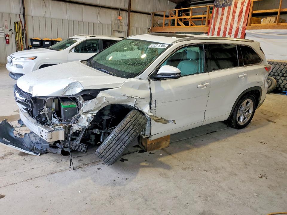 2016 Toyota Highlander VIN 5TDYKRFH0GS162667 COPART salvage auction — FRONT END, MO - SALVAGE CERTIFICATE OF TITLE, sold $5,100 on 2026-07-13 (photo 1)