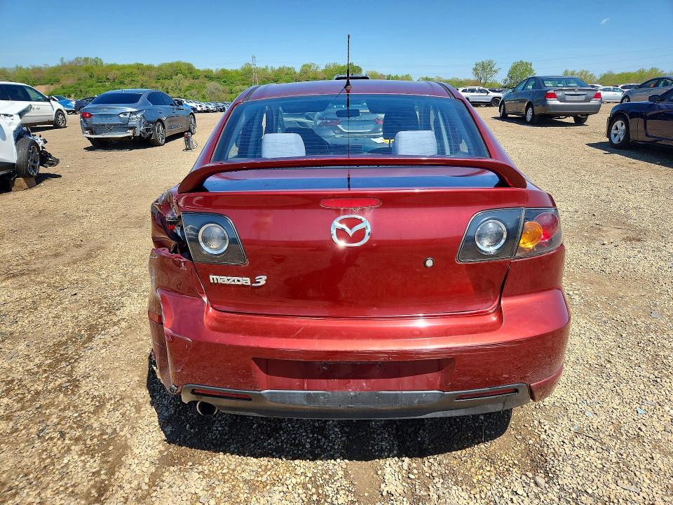 2006 Mazda 3 VIN JM1BK323361491520 COPART salvage auction — REAR END, IL - SALVAGE CERTIFICATE, sold $225 on 2026-07-17 (photo 6)