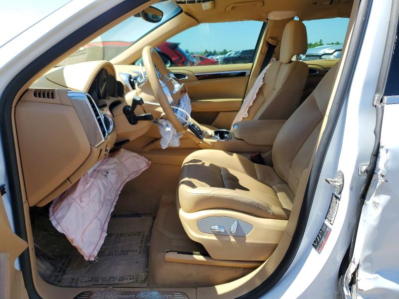 2014 Porsche Cayenne VIN WP1AA2A23ELA95915 COPART salvage auction — FRONT END, Tx - Salvage Vehicle Title, sold $1,350 on 2026-07-28 (photo 7)