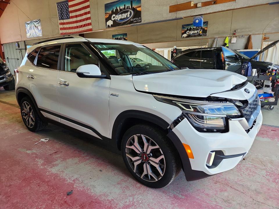 2021 Kia VIN KNDETCA20M7042101 COPART salvage auction — FRONT END, Ny - Mv-907A Salvage Certificate, sold $3,100 on 2026-07-27 (photo 4)