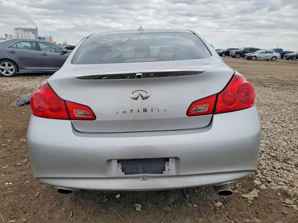 2011 Infiniti G VIN JN1DV6AR7BM650221 COPART salvage auction — FRONT END, Il - Salvage Certificate, sold $225 on 2026-07-10 (photo 6)