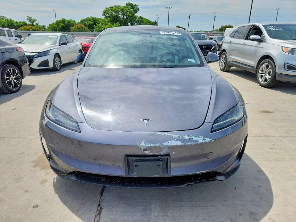 2024 Tesla Model 3 VIN 5YJ3E1ET8RF865224 COPART salvage auction — REAR END, Tx - Salvage Vehicle Title, sold $19,900 on 2026-07-16 (photo 5)