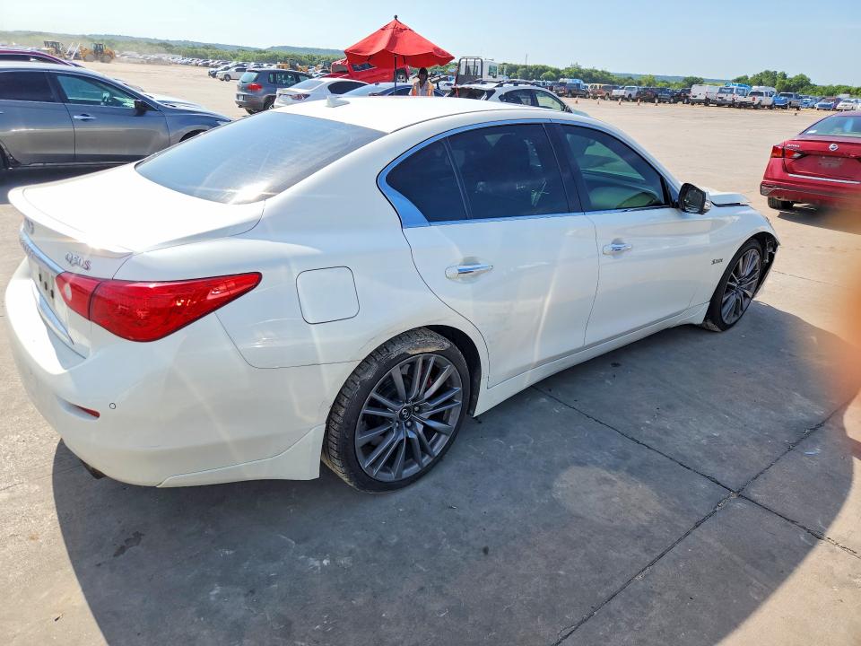 2017 Infiniti Q50 VIN JN1FV7AP9HM850233 COPART salvage auction — REAR END, Tx - Salvage W/Lemon Law Historty, sold $4,600 on 2026-07-06 (photo 3)
