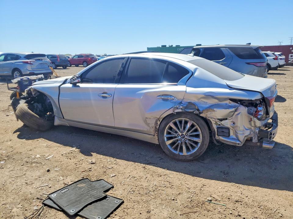 2019 Infiniti Q50 VIN JN1EV7AR2KM557956 COPART salvage auction — FRONT END, Il - Salvage Certificate, sold $2,850 on 2026-07-28 (photo 2)
