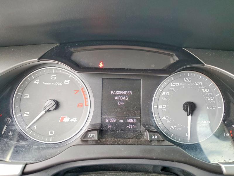 2012 Audi Rs4 VIN WAUKGAFL6CA110171 COPART salvage auction — FRONT END, In - Cert Of Title-Salvage Title, sold $525 on 2026-07-30 (photo 9)