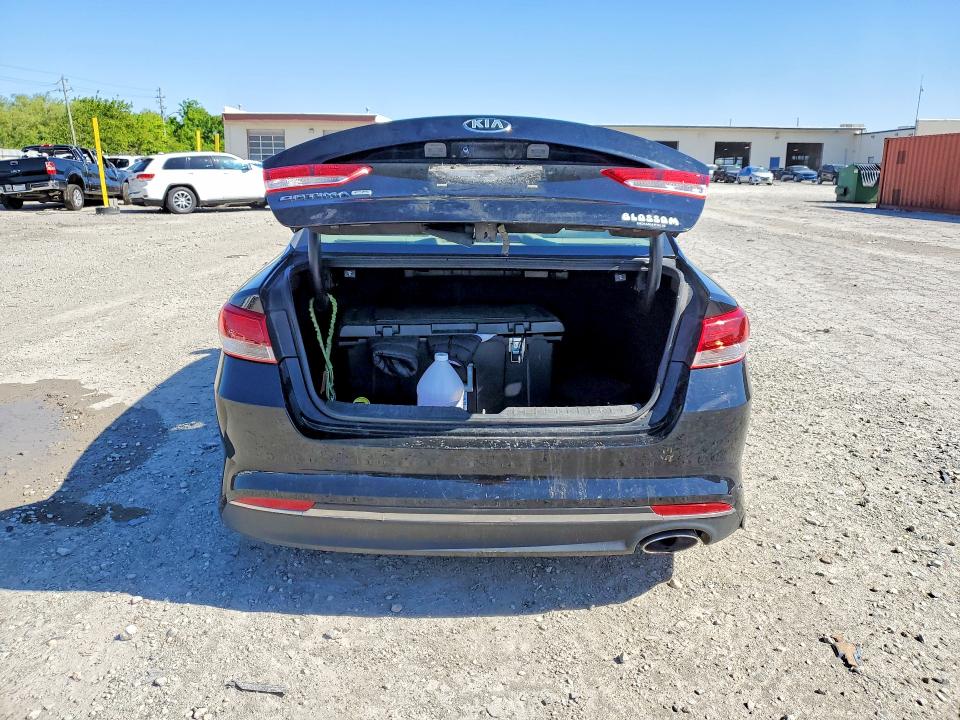 2016 Kia Optima VIN 5XXGT4L38GG109981 COPART salvage auction — Burn Engine, In - Cert Of Title-Salvage Title, sold $250 on 2026-07-07 (photo 6)