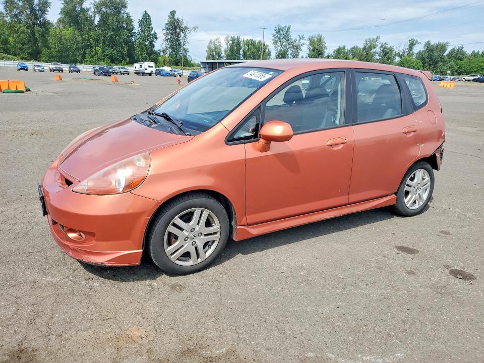 2008 Honda Fit VIN JHMGD38668S062143 COPART salvage auction — REAR END, Or - Salvage Title Certificate, sold $1,450 on 2026-07-06 (photo 1)