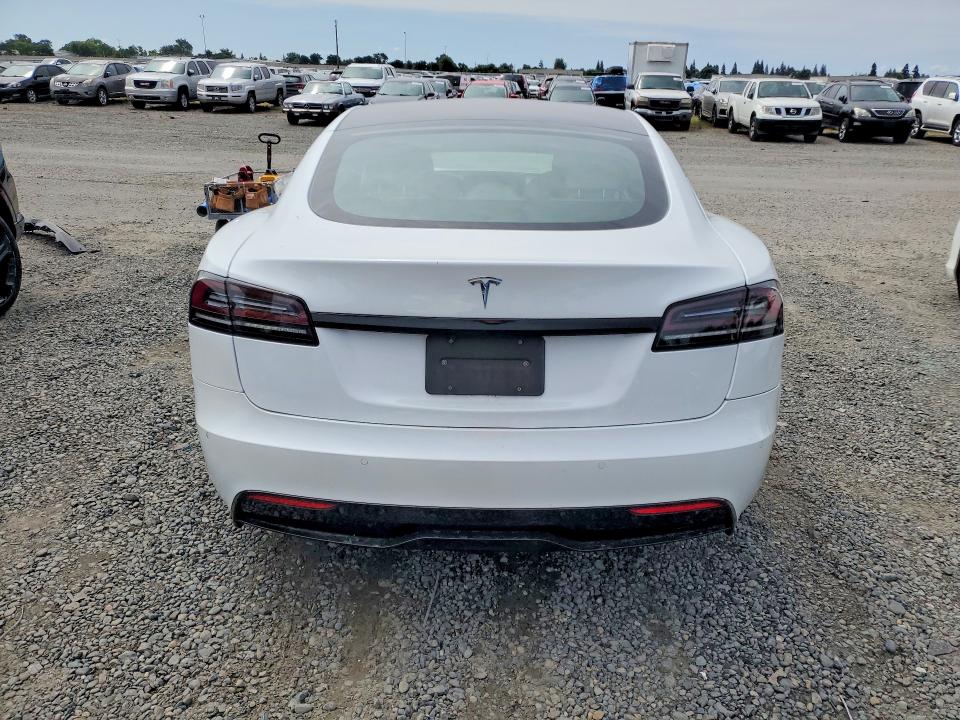 2022 Tesla VIN 5YJSA1E55NF483624 COPART salvage auction — FRONT END, Ca - Salvage Certificate, sold $8,400 on 2026-07-28 (photo 6)