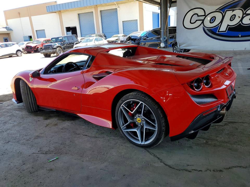 2021 Ferrari F8 spider VIN ZFF93LMA3M0267580 COPART salvage auction — MINOR DENT/SCRATCHES, Ca - Salvage Certificate, sold $137,000 on 2026-07-30 (photo 2)