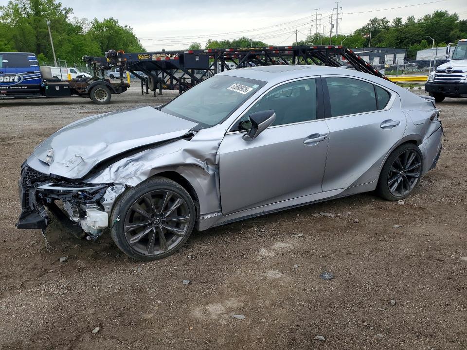 2023 Lexus Is VIN JTHGZ1E20P5028803 COPART salvage auction — FRONT END, Md - Cert Of Salvage > 75% Damage, sold $8,700 on 2026-07-02 (photo 1)