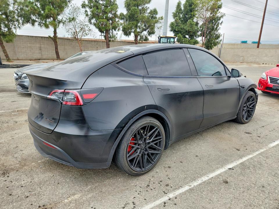 2024 Tesla Model y VIN 7SAYGDEF0RA326320 COPART salvage auction — FRONT END, Ca - Salvage Certificate, sold $7,400 on 2026-07-07 (photo 3)