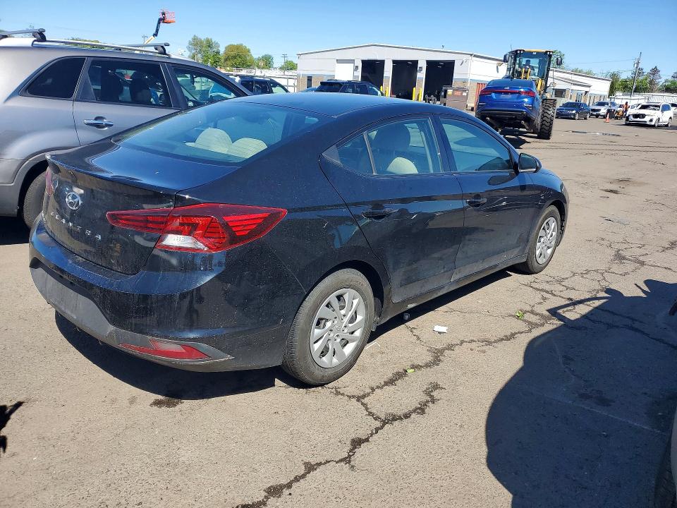 2019 Hyundai Elantra VIN KMHD74LF0KU758870 COPART salvage auction — VANDALISM, Id - Salvage Certificate Of Title, sold $3,500 on 2026-07-17 (photo 3)