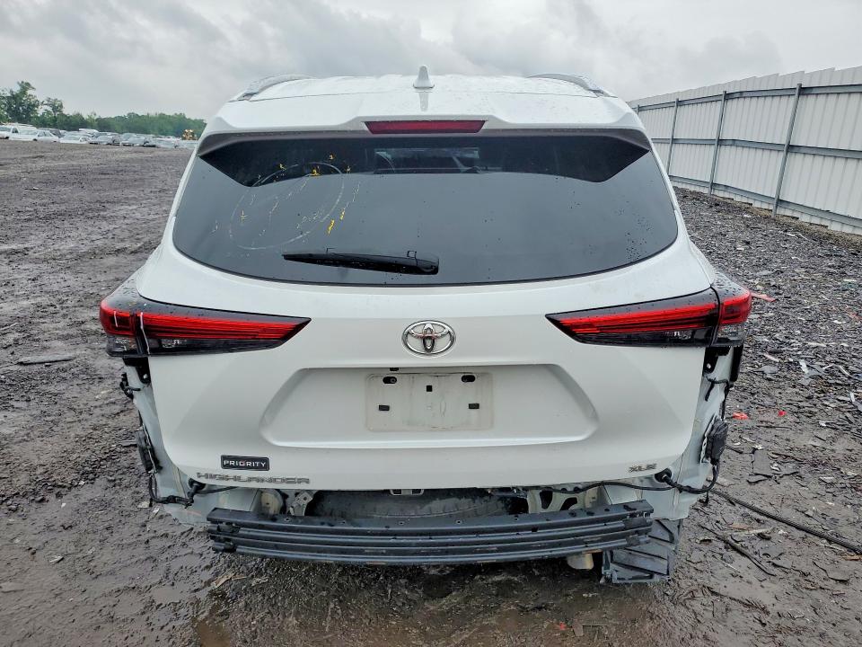 2023 Toyota Highlander VIN 5TDKDRAH2PS000501 COPART salvage auction — REAR END, Md - Certificate Of Title, sold $225 on 2026-07-29 (photo 6)