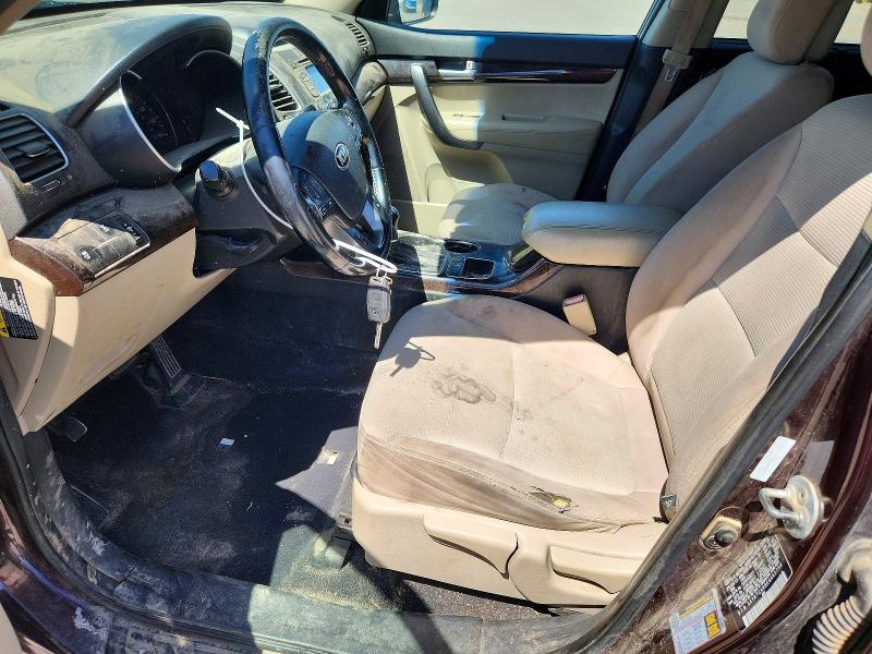 2014 Kia VIN 5XYKTCA68EG465759 COPART salvage auction — FRONT END, Ca - Salvage Certificate, sold $875 on 2026-07-13 (photo 7)