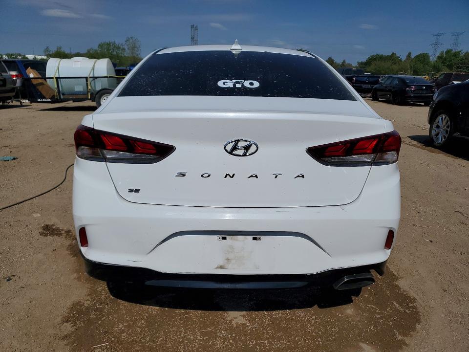 2019 Hyundai Sonata VIN 5NPE24AF7KH802402 COPART salvage auction — VANDALISM, IL - SALVAGE CERTIFICATE, sold $3,850 on 2026-07-09 (photo 6)