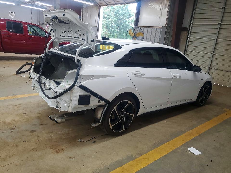 2023 Hyundai Elantra VIN KMHLR4AF6PU543901 COPART salvage auction — REAR END, Nc - Salvage Certificate Of Title, sold $5,100 on 2026-07-15 (photo 3)