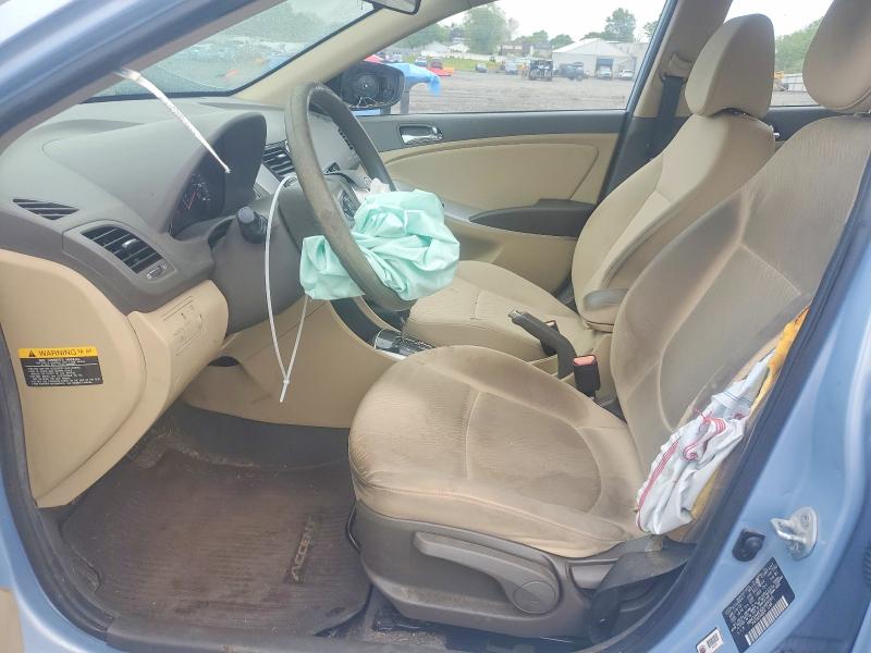 2013 Hyundai Accent VIN KMHCU4AE4DU489550 COPART salvage auction — FRONT END, Nj - Cert Of Title-Salvage, sold $375 on 2026-07-07 (photo 7)