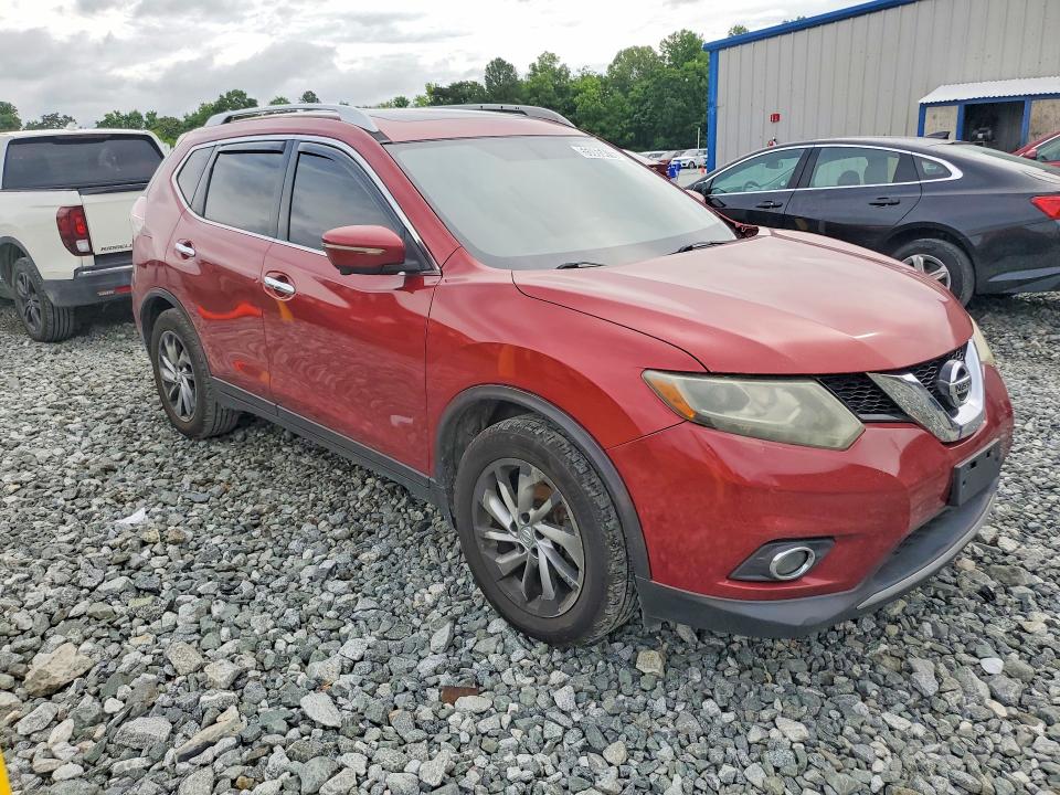 2014 Nissan Rogue VIN 5N1AT2MT0EC797671 COPART salvage auction — MINOR DENT/SCRATCHES, NC - DEALER ONLY CLEAN TITLE, sold $150 on 2026-07-09 (photo 4)