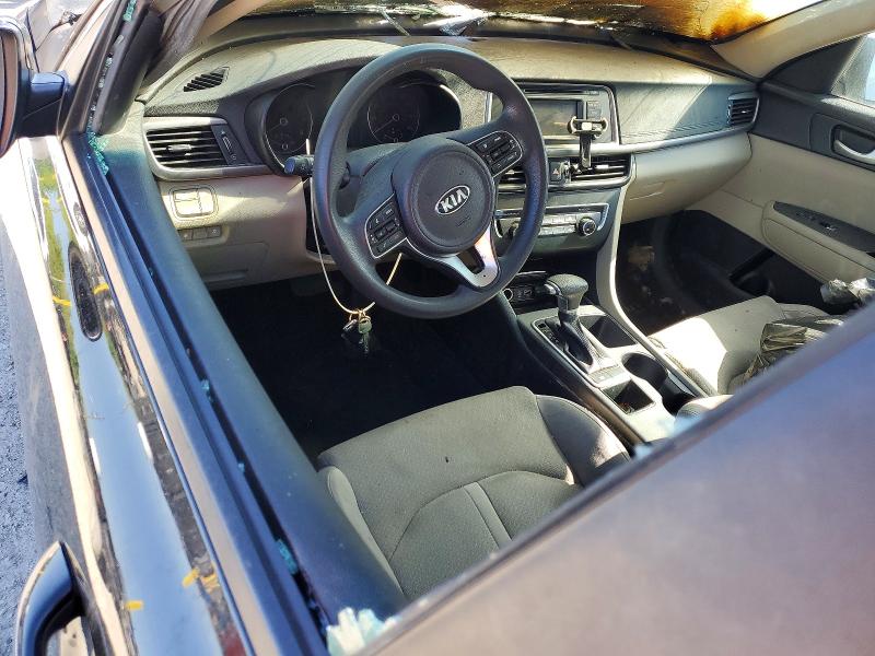 2016 Kia Optima VIN 5XXGT4L38GG109981 COPART salvage auction — Burn Engine, In - Cert Of Title-Salvage Title, sold $250 on 2026-07-07 (photo 8)
