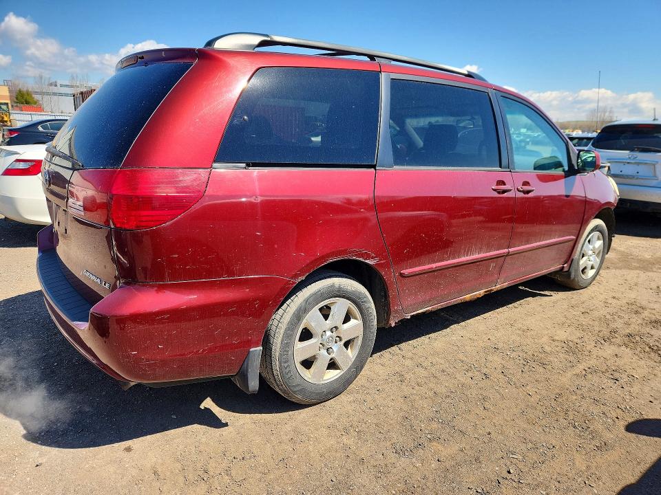 2004 Toyota Sienna VIN 5TDZA23CX4S186753 COPART salvage auction — FRONT END, ON - PERMIT NO BRAND - UNFIT, sold $1,100 on 2026-07-14 (photo 3)