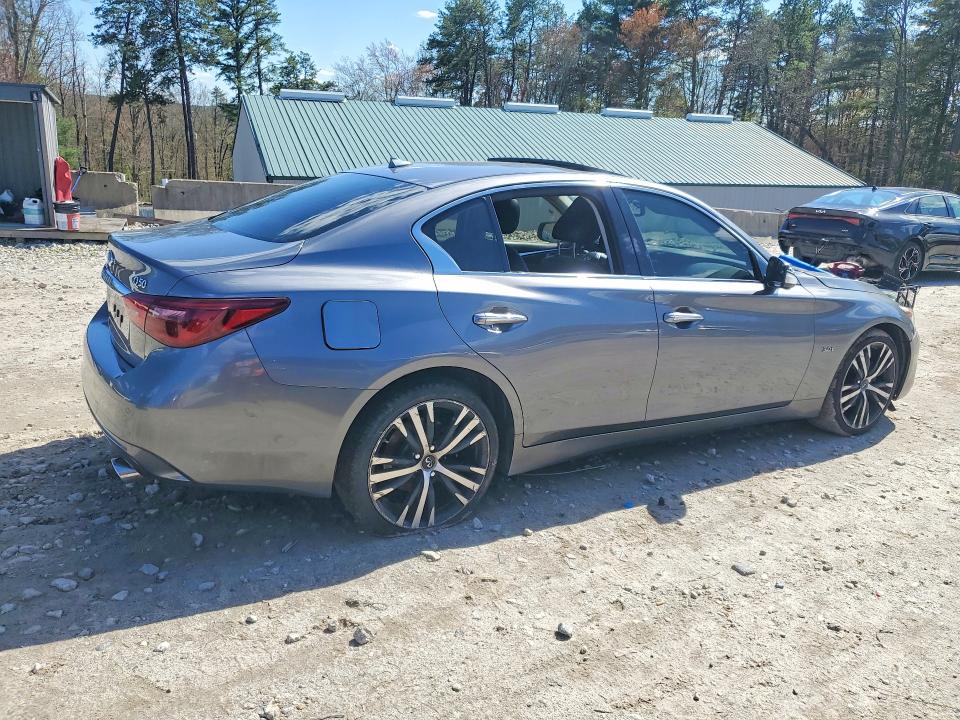 2018 Infiniti Q50 VIN JN1EV7AR4JM441219 COPART salvage auction — FRONT END, MA - CERT OF TITLE-SALVAGE, sold $2,000 on 2026-07-15 (photo 3)