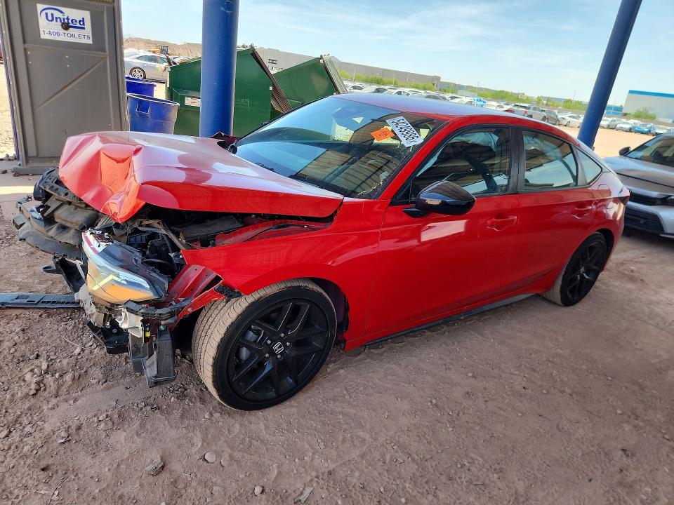 2023 Honda Civic VIN 19XFL2H82PE021389 COPART salvage auction — FRONT END, Az - Cert Of Title - Salvage, sold $6,100 on 2026-07-09 (photo 1)