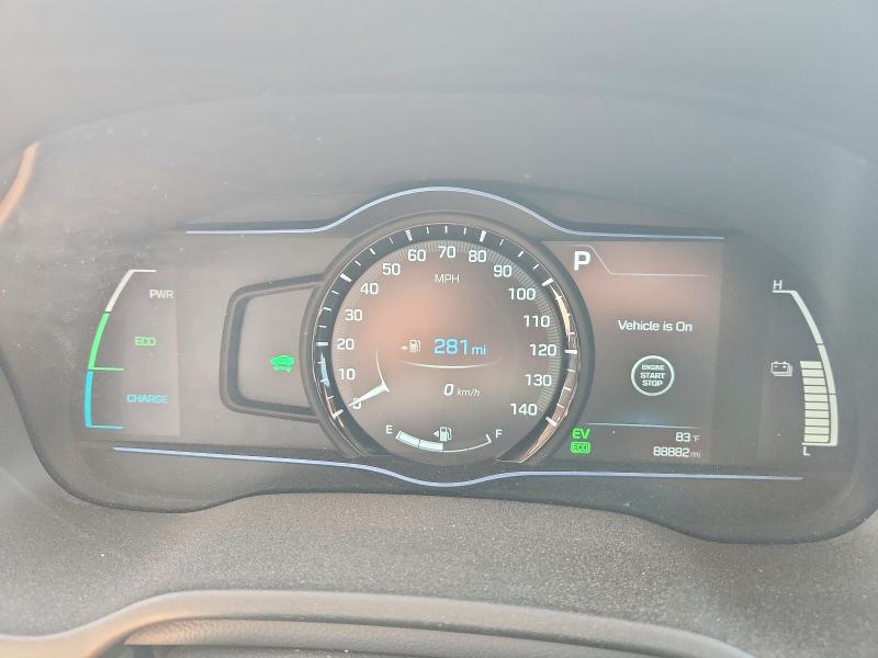 2017 Hyundai Ioniq VIN KMHC75LC7HU024873 COPART salvage auction — HAIL, Mo - Salvage Certificate Of Title, sold $2,650 on 2026-07-28 (photo 9)