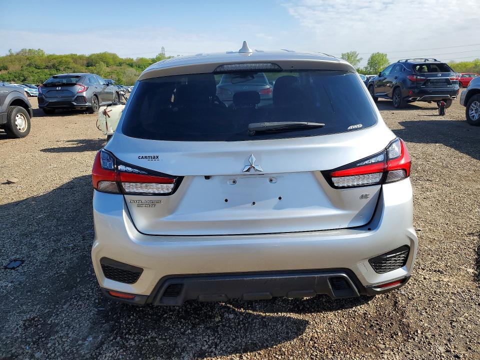 2021 Mitsubishi Outlander VIN JA4ARUAUXMU019604 COPART salvage auction — FRONT END, IL - SALVAGE CERTIFICATE, sold $4,000 on 2026-07-29 (photo 6)