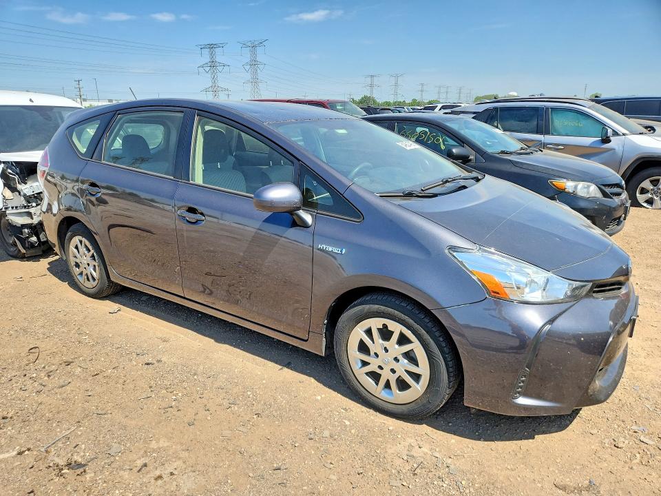 2017 Toyota Prius v VIN JTDZN3EUXHJ065837 COPART salvage auction — HAIL, Wv - Salvage Certificate, sold $2,450 on 2026-07-28 (photo 4)