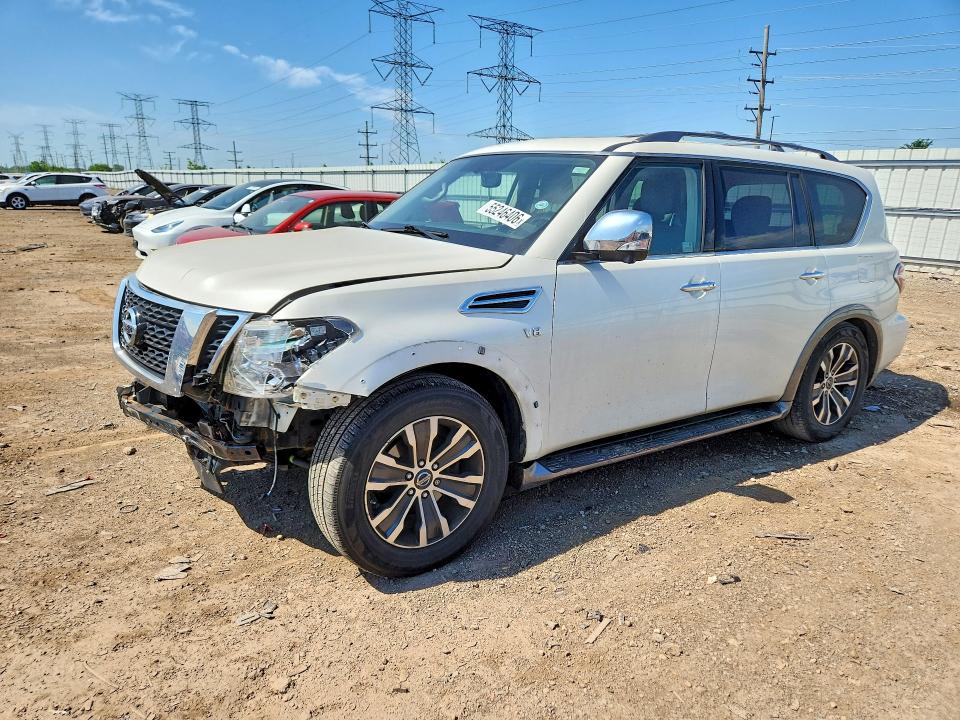 2018 Nissan Armada VIN JN8AY2NC6JX503301 COPART salvage auction — FRONT END, Il - Salvage Certificate, sold $7,000 on 2026-07-09 (photo 1)