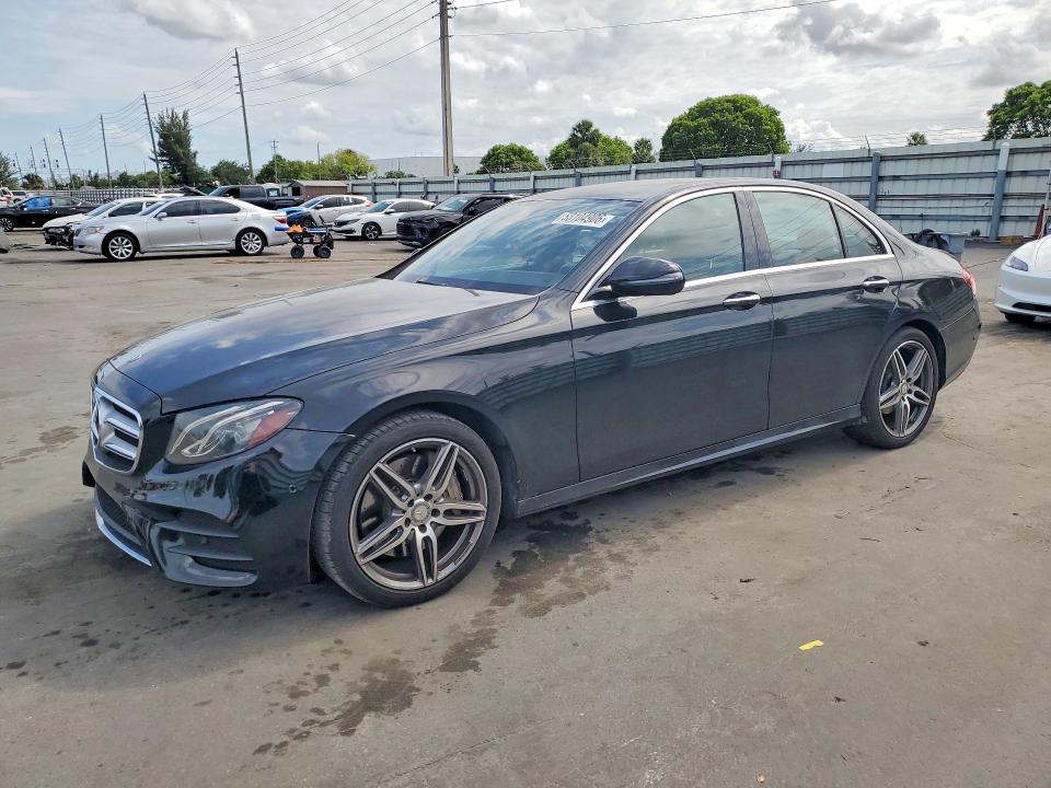 2017 Mercedes-benz E-class VIN WDDZF4JB8HA209172 COPART salvage auction — SIDE, FL - CERT OF TITLE SLVG REBUILDABLE, sold $8,900 on 2026-07-13 (photo 1)