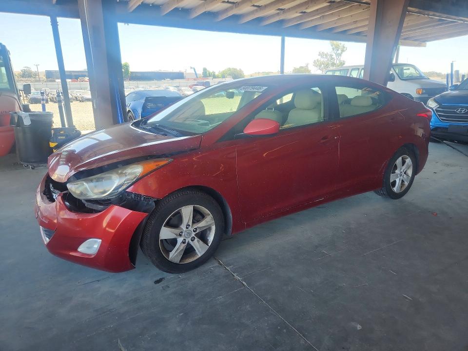 2012 Hyundai VIN KMHDH4AE3CU323690 COPART salvage auction — FRONT END, Ca - Salvage Certificate, sold $975 on 2026-07-13 (photo 1)
