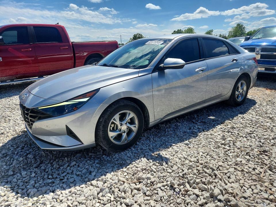 2022 Hyundai Elantra VIN 5NPLL4AG7NH058107 COPART salvage auction — HAIL, Mo - Salvage Certificate Of Title, sold $4,850 on 2026-07-22 (photo 1)