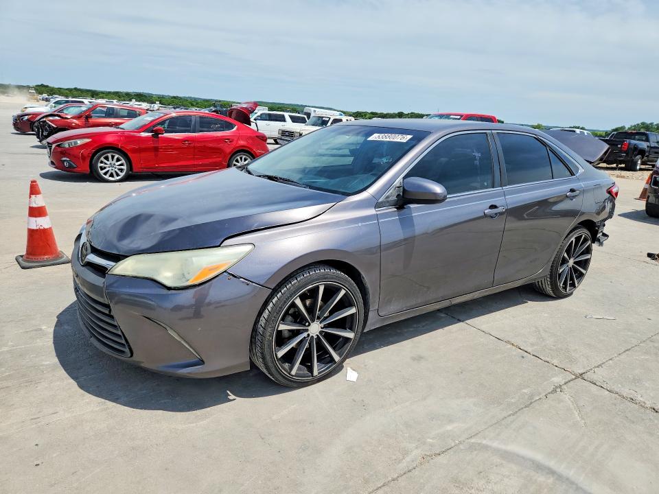2015 Toyota Camry VIN 4T4BF1FK5FR457587 COPART salvage auction — REAR END, Tx - Certificate Of Title, sold $2,700 on 2026-07-02 (photo 1)