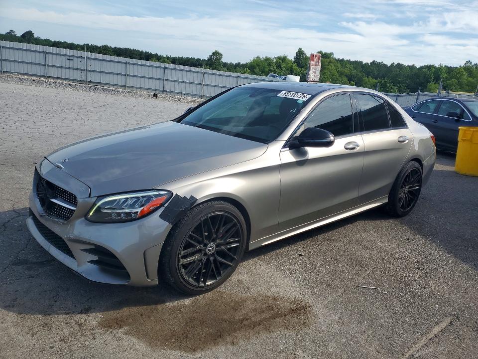 2019 Mercedes-benz C-klasse VIN WDDWF8DB4KR484620 COPART salvage auction — FRONT END, TN - SALVAGE CERTIFICATE, sold $8,500 on 2026-07-09 (photo 1)