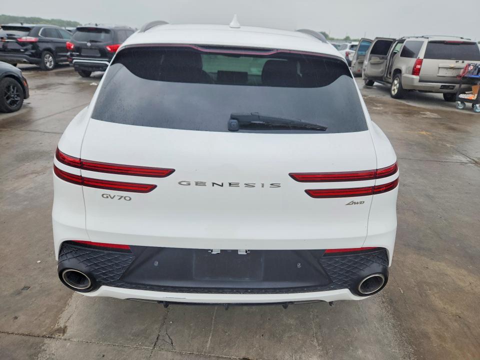 2022 Genesis Gv70 VIN KMUMADTB7NU050653 COPART salvage auction — SIDE, Tx - Cert Of Title-Manufacturer Buy, sold $16,800 on 2026-07-16 (photo 6)