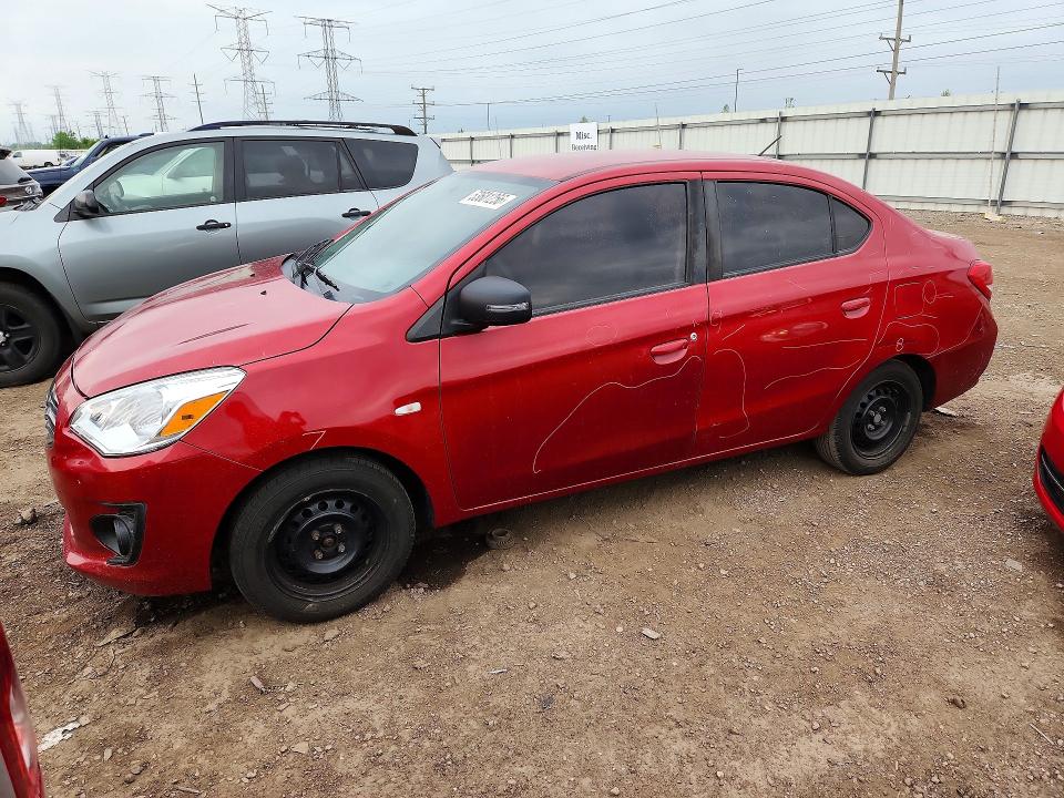 2017 Mitsubishi Mirage VIN ML32F3FJXHHF16877 COPART salvage auction — FRONT END, Il - Salvage Certificate, sold $400 on 2026-07-21 (photo 1)
