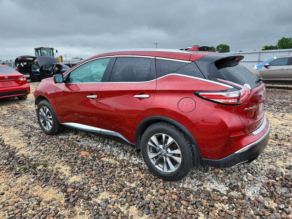 2017 Nissan Murano VIN 5N1AZ2MH0HN172478 COPART salvage auction — FRONT END, Mo - Salvage Certificate Of Title, sold $2,700 on 2026-07-22 (photo 2)