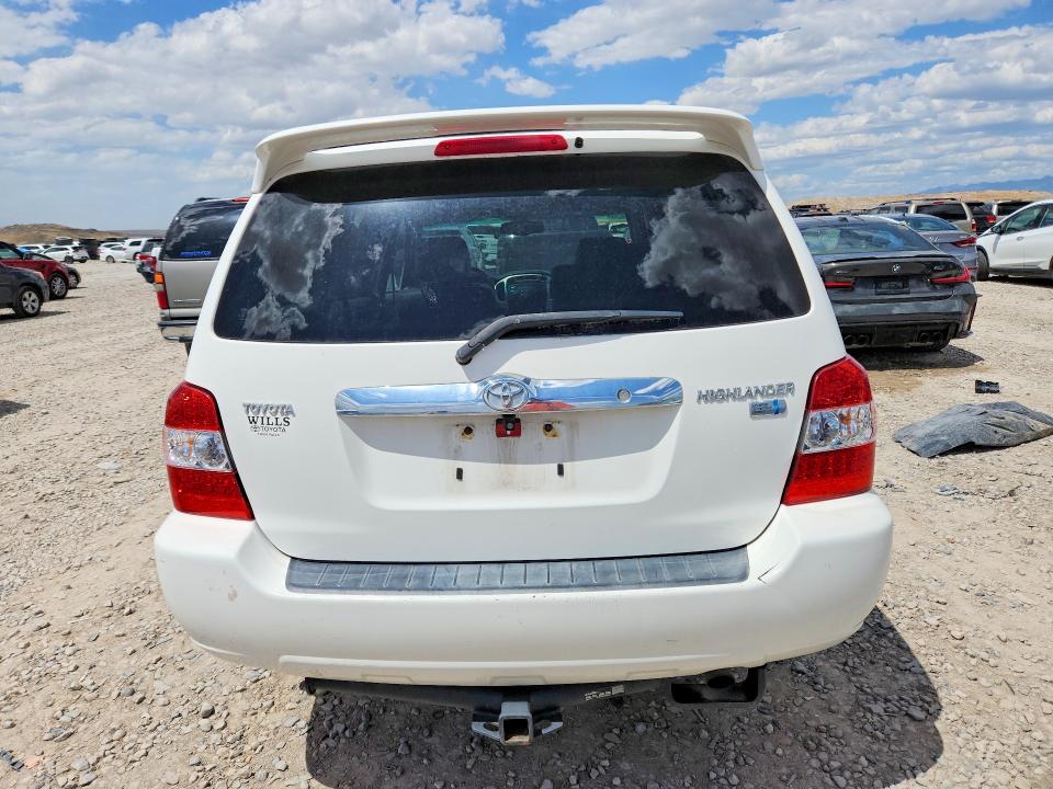2006 Toyota Highlander hybrid VIN JTEDW21A960016107 COPART salvage auction — MINOR DENT/SCRATCHES, Wy - Certificate Of Title, sold $600 on 2026-07-02 (photo 6)