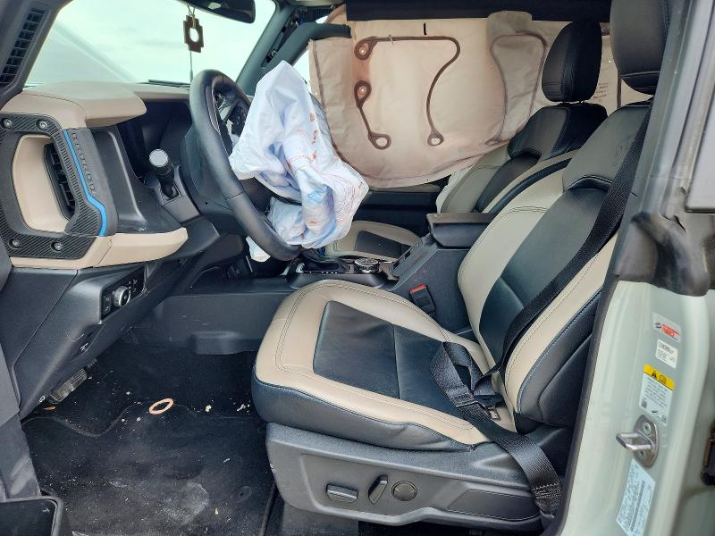 2023 Ford Bronco VIN 1FMEE5DP9PLA83525 COPART salvage auction — FRONT END, Tx - Salvage Vehicle Title, sold $70 on 2026-07-02 (photo 7)