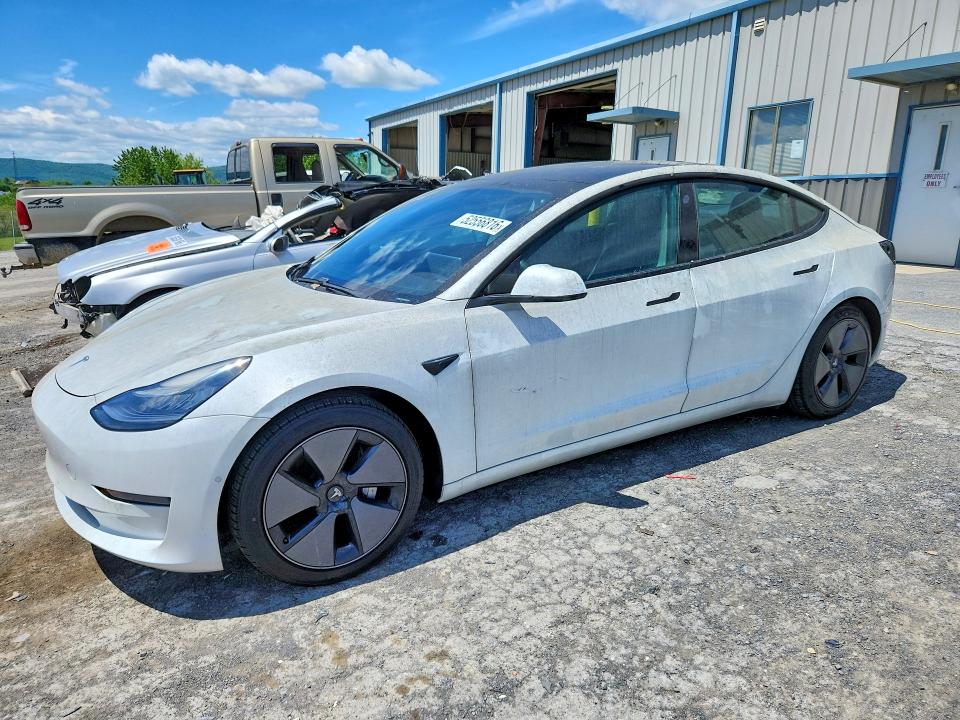 2021 Tesla Model 3 VIN 5YJ3E1EA3MF857894 COPART salvage auction — BURN, Fl - Certificate Of Destruction, sold $5,900 on 2026-07-02 (photo 1)