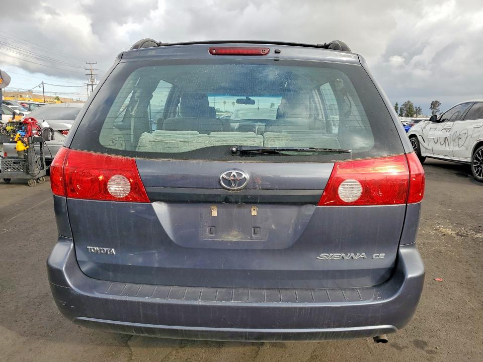 2008 Toyota Sienna VIN 5TDZK23C48S128608 COPART salvage auction — FRONT END, Ca - Salvage Certificate, sold $650 on 2026-07-20 (photo 6)