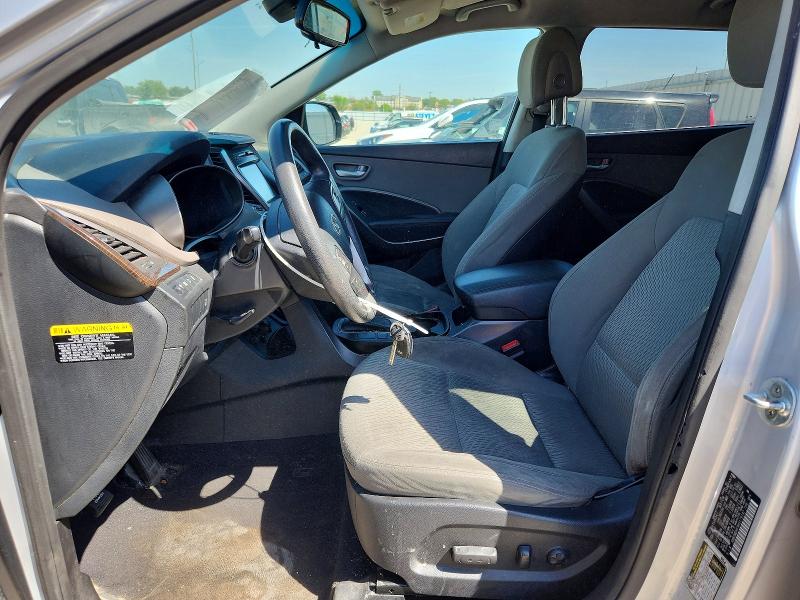 2017 Hyundai Santa fe VIN KM8SMDHF9HU179197 COPART salvage auction — HAIL, Ia - Cert Of Title-Salvage Title, sold $1,500 on 2026-07-08 (photo 7)