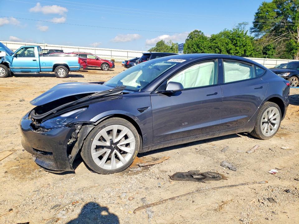 2022 Tesla VIN 5YJ3E1EB8NF127344 COPART salvage auction — FRONT END, Va - Cert Of Title - Salvage, sold $3,800 on 2026-07-10 (photo 1)