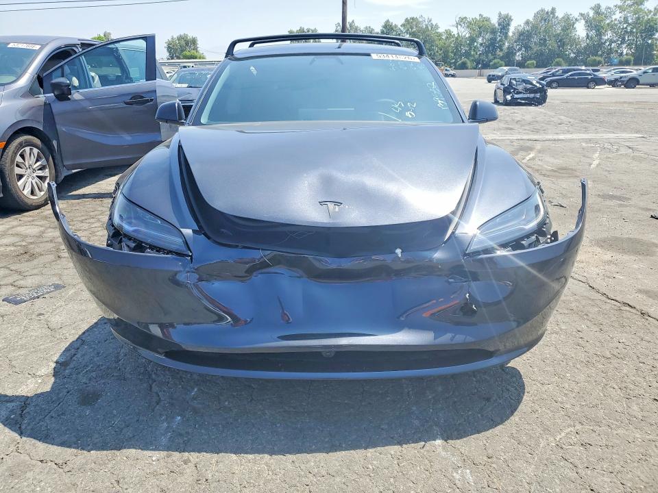 2025 Tesla Model 3 VIN 5YJ3E1EAXSF139532 COPART salvage auction — FRONT END, Ca - Salvage Certificate, sold $200 on 2026-07-23 (photo 5)